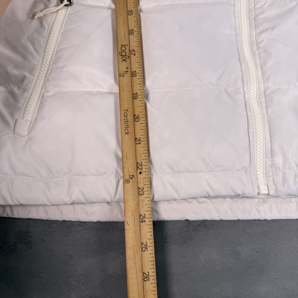 The North Face Puffer Jacket Womens 2XL XXL White Hydrenalite 600 Down Crop Fit - Picture 6 of 15